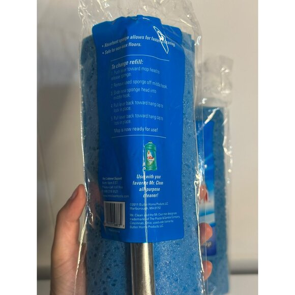 Mr. Clean Classic Blue Roller Mop Refill – Absorbent Household Cleaning Pad 2 PK - Picture 3 of 4